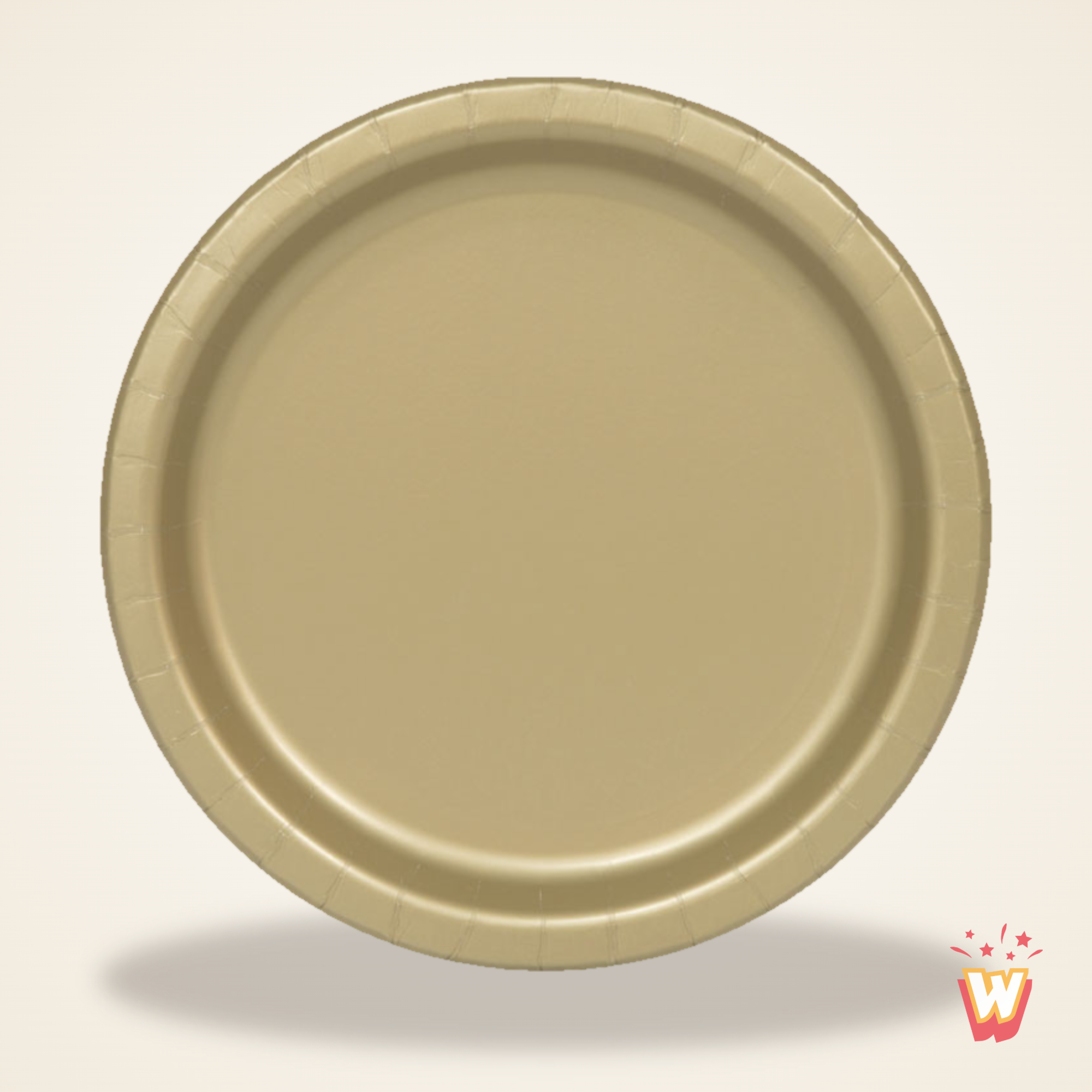 Assiette dorée