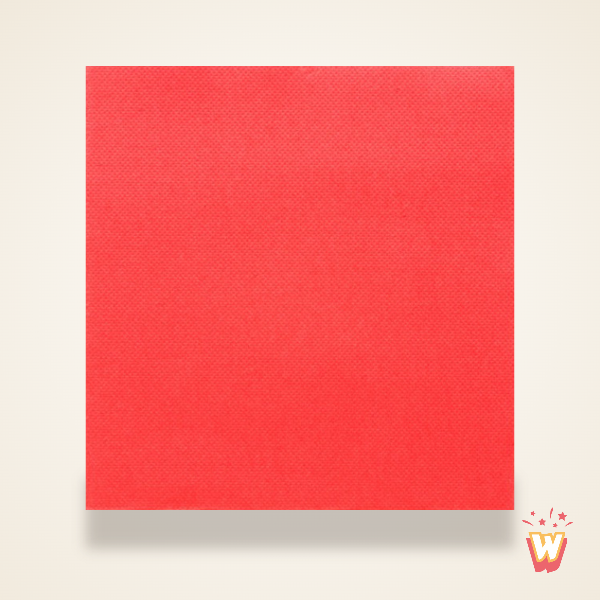 Serviettes en papier rouge