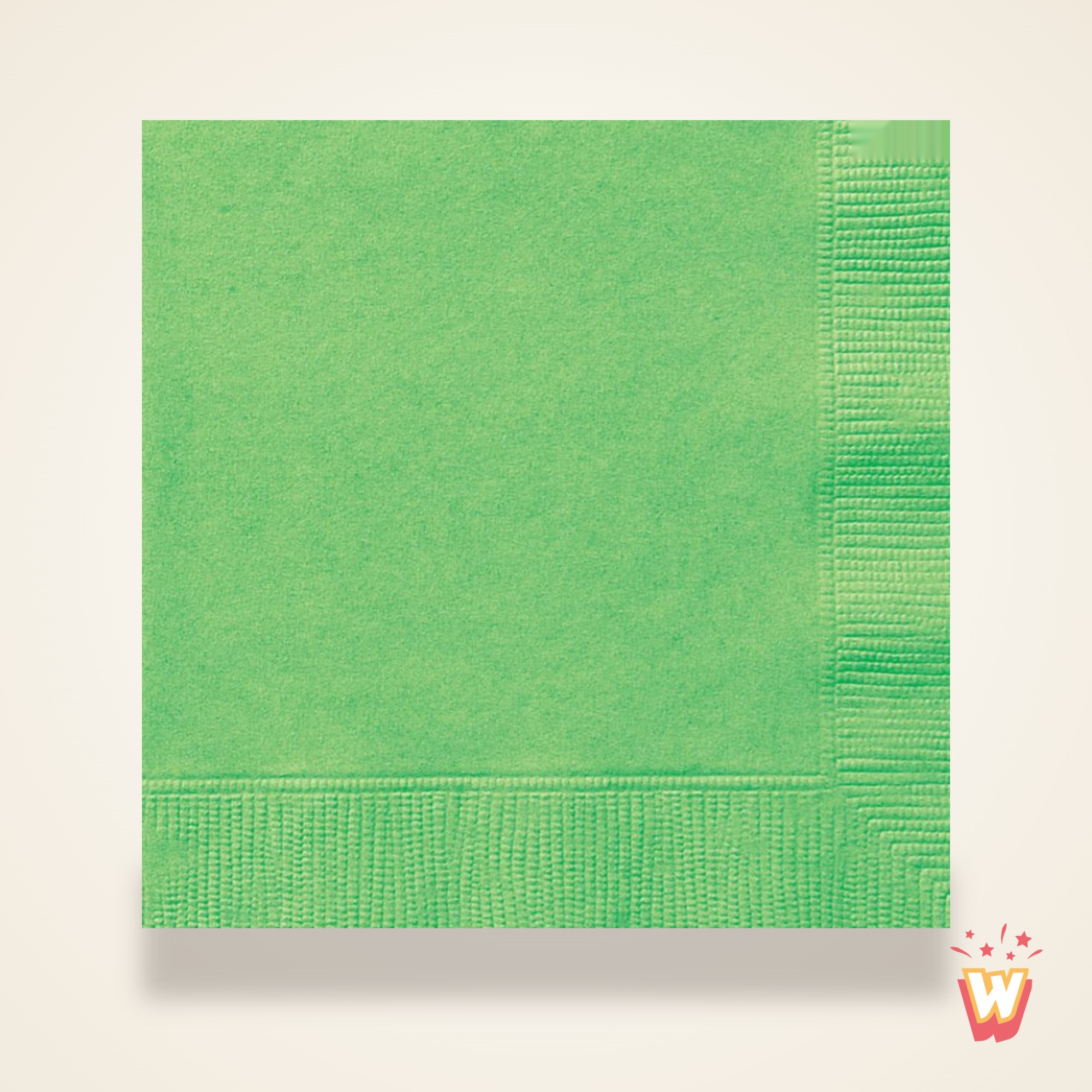 Serviette en papier verte