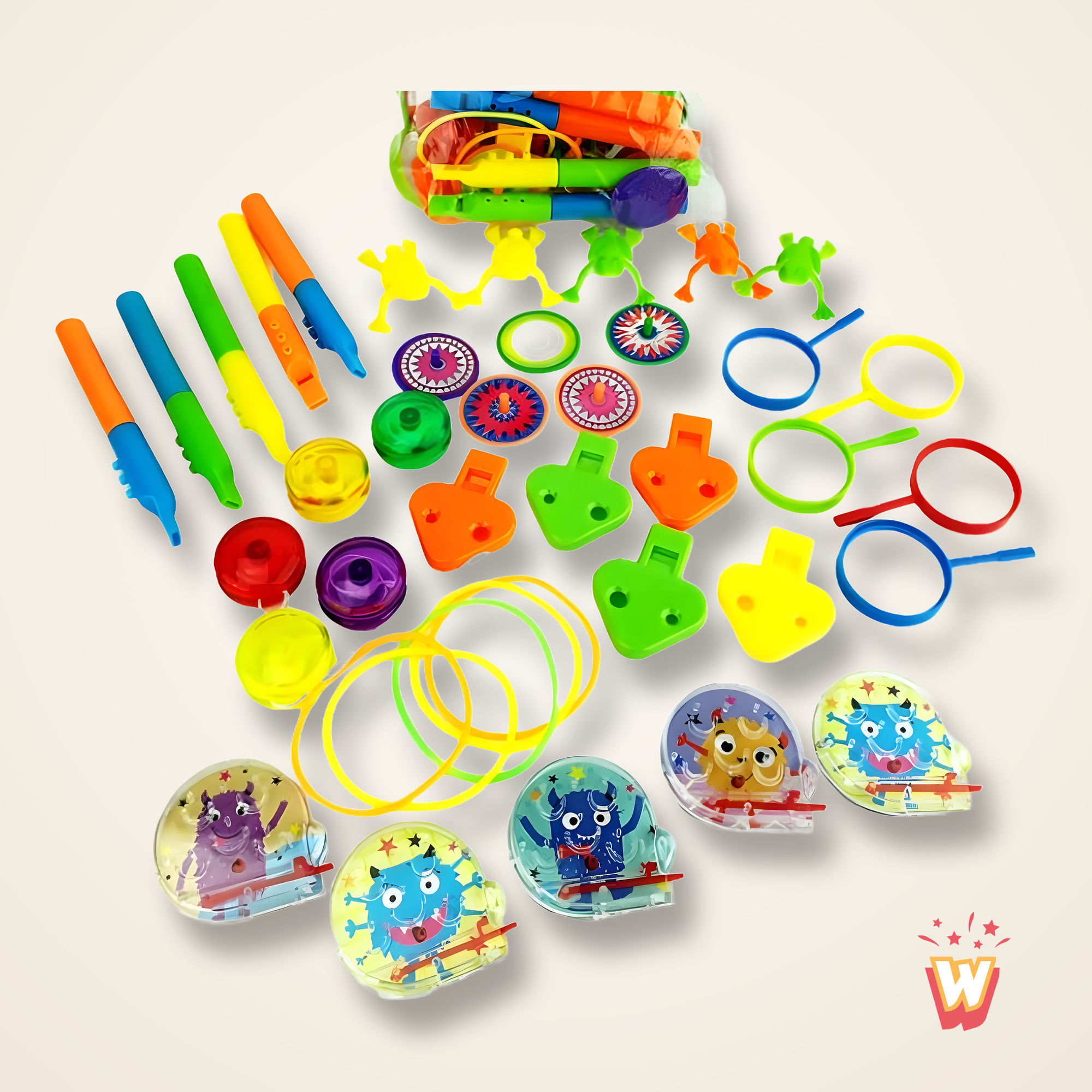 Lot de jouets surprises Monstres Rigolos
